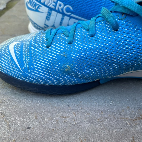 NIKE MERCURIAL VAPOR 13 ACADEMY INDOOR BOOTS - BLUE/WHITE - Picture 5 of 11